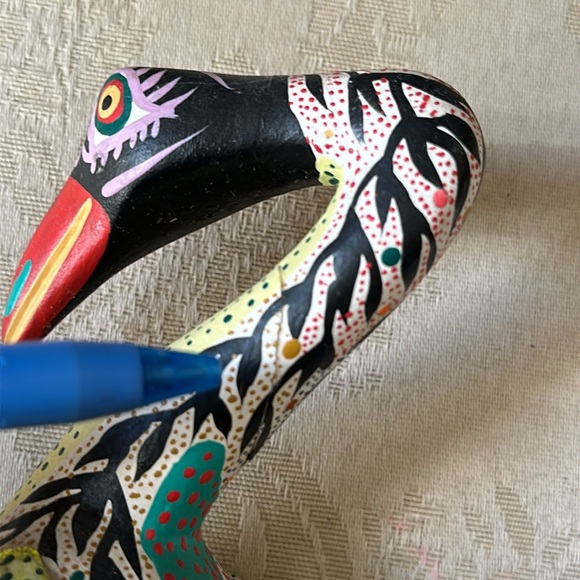 Francisco Fabian Ojeda Oaxacan Mexican Folk Art wood bird carving - Picture 6 of 12